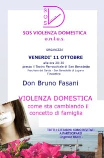 Scopri di più sull'articolo 15 Ottobre 2019 – Dalla crisi culturale della famiglia nasce il malessere sociale e la violenza. Incontro con monsignor Bruno Fasani.