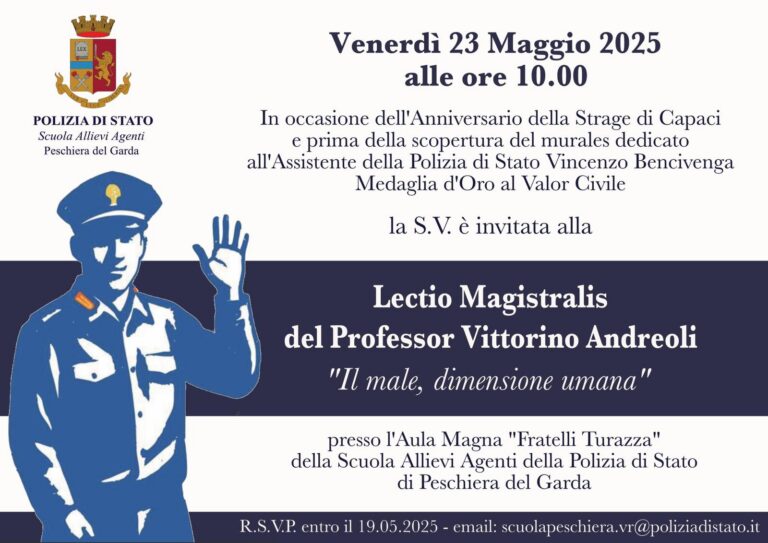 Scopri di più sull'articolo 23 Maggio 2025 – “lectio magistralis” relazione del professor Andreoli Vittorino