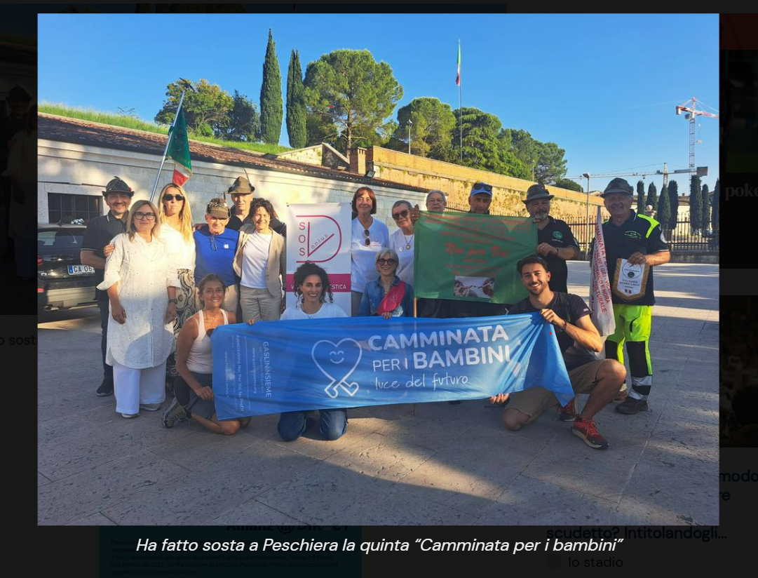 Scopri di più sull'articolo 31 Maggio 2025 – camminata solidale di “Noi e Voi” di Masone, incontro con le volontarie dell’ass.SOS e gli Alpini di Peschiera per aiutare i bambini ricoverati del Gaslini di Genova